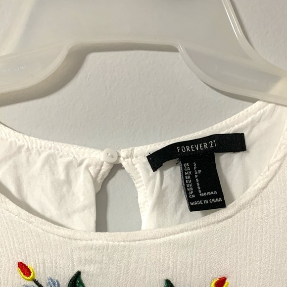 Like New Forever 21 Floral Embroidered Mini Dress - Picture 9 of 12